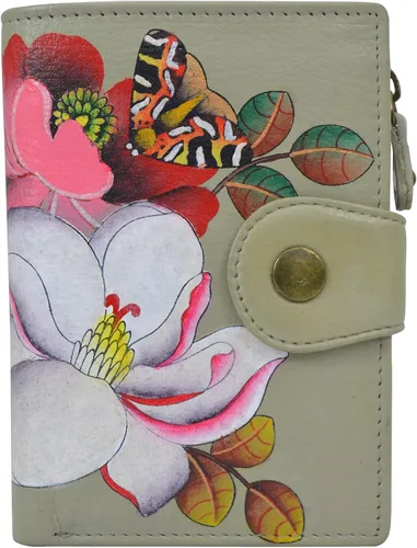 Vista 9 de Anna by Anuschka Cartera de mujer pintada a mano de cuero genuino para mujer