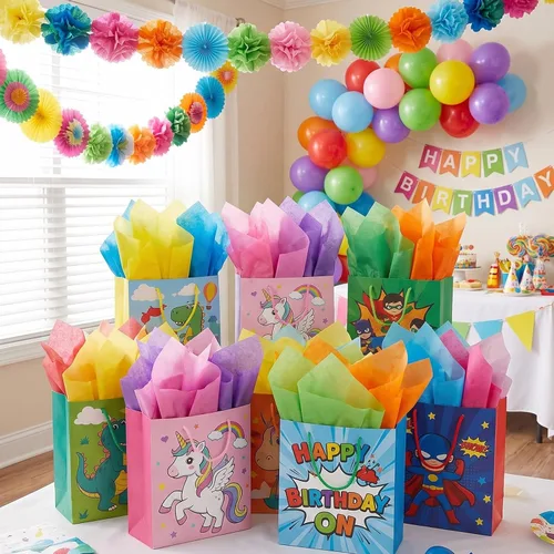 Vista 4 de Koogel 330 hojas de papel de seda, papel de seda multicolor de 14 x 10 pulgadas para bolsas de regalo, vacaciones, cumpleaños, manualidades