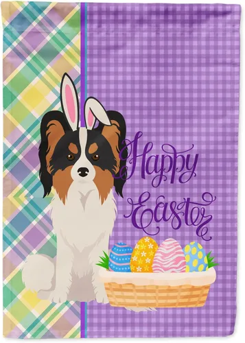 Vista 124 de Caroline's Treasures WDK4925GF Bandera de Pascua Airedale Terrier negra y tostada, tamaño jardín, bandera decorativa para patio exterior, patio