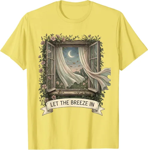 Vista 4 de Let the Breeze In Fresh Air Nature Design T-Shirt Purple