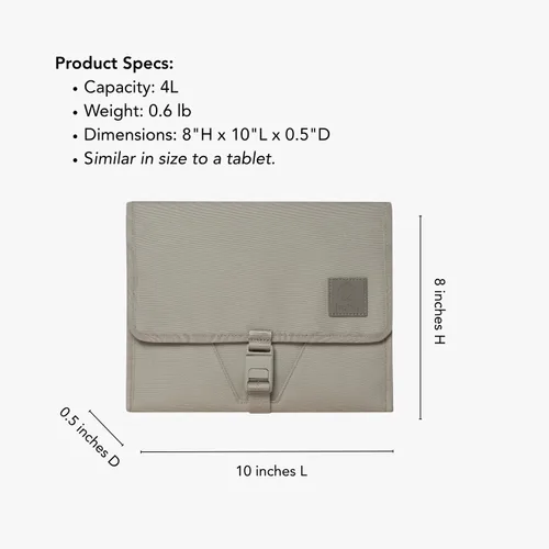 Vista 6 de Huhu Cambiador de pañales para bebé, compacto, portátil, cambiador de pañales para viajes, fácil de limpiar, tapete cambiador plegable - Accesorio