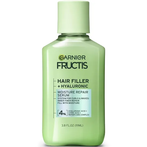 Vista 14 de Garnier Fructis Hair Filler Gel-Crema Reparadora de Humedad, Gel para el Cabello para Rizos y Ondas con Ácido Hialurónico, 5.1 Fl Oz, 1 Unidad
