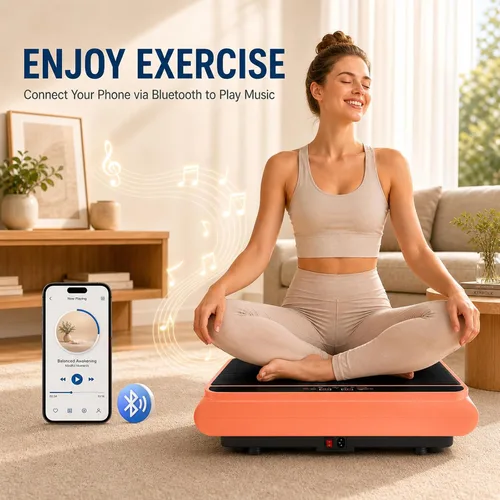 Vista 4 de Natini Vibration Plate Exercise Machine - Power Vibrating Plate for Lymphatic Drainage,Whole Body Workout Machine for Women Weight Loss Home Fitness