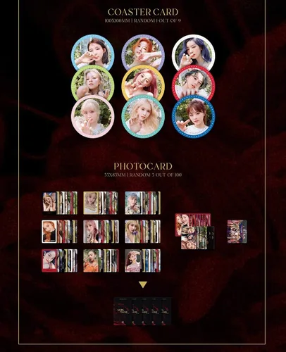 Vista 4 de JYP Twice [3 REGALO] Más y más [B ver] Álbum+1 Póster plegado (aleatorio)+1 máscara de ídolo KPOP+1 tarjeta de fotos extra