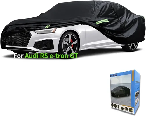 Vista 16 de Ajuste personalizado para funda de auto Audi, para todo tipo de clima, impermeable, protección UV, resistente al viento, para todo tipo de clima