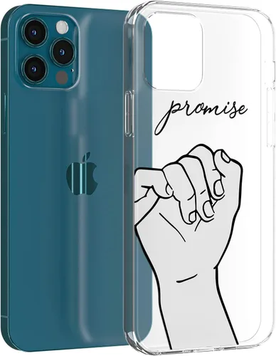 Vista 3 de Funda de teléfono a juego para iPhone SE 2022, 7, 8 – Pareja manos cubierta linda promesa aniversario meñique para él y su relación – Diseño