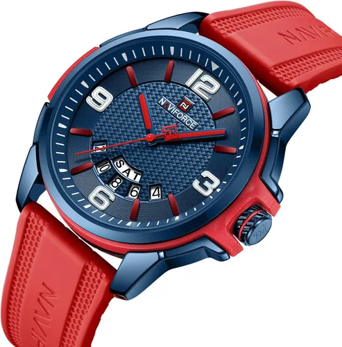 Vista 7 de NAVIFORCE Reloj impermeable para hombres, mujeres, niños y niñas, analógico, militar, deportivo, unisex, correa de silicona