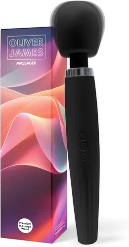 Vista 10 de Oliver James Vibrador de Varita para Mujeres - Vibrador Dildo de Juguete para Adultos Silencioso con 20 Patrones y 8 Velocidades Batería de 6