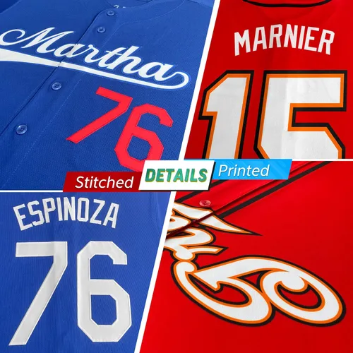 Vista 2 de Camisetas de béisbol personalizadas para hombres, mujeres, niños, camisetas con botones, personalizadas, número de nombre impreso o cosido