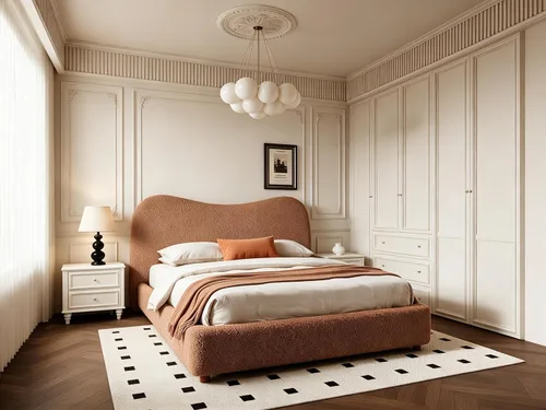 Vista 10 de UNIZONE Estructura de cama de tamaño matrimonial con cabecera tapizada Marrón