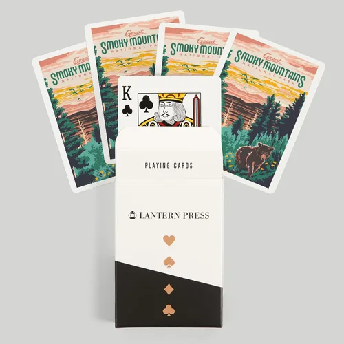 Vista 6 de Lantern Press Great Smoky Mountains National Park, Explorer Series (52 cartas de juego, baraja de cartas de tamaño póker con comodines)