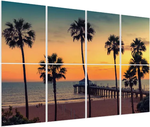 Vista 11 de Olanglab Paneles acústicos artísticos, paneles de pared absorbentes de sonido de 48 x 32 pulgadas para paneles de pared acústicos decorativos Playa B