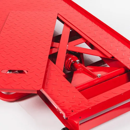 Vista 6 de Titan ramps 1.000 libras Tabla elevadora de motocicleta hidráulica muy resistente.