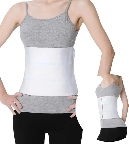 Vista 8 de S Faja abdominal poscirugía – Banda elástica para la cintura para apoyo estomacal y compresión, bariátrica, abdominoplastia Faja abdominal