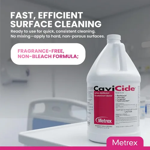 Vista 6 de Metrex CaviCide Limpiador desinfectante de superficies, 13-1000 – Desinfectante multiusos, descontaminante y limpiador para dispositivos médicos