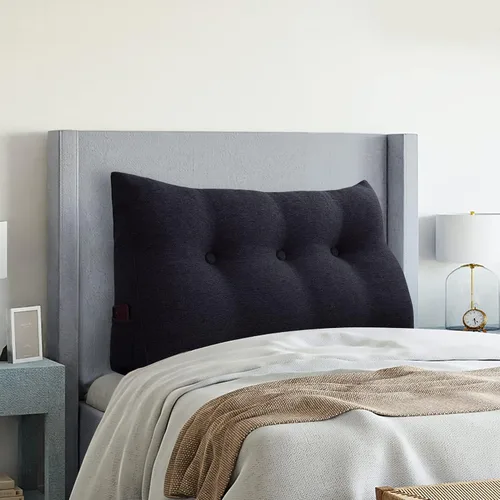 Vista 18 de Almohada pequeña de cuña para cabecero, almohada de lectura para sentarse en la cama, respaldo de adulto, almohada triangular de refuerzo para sofá