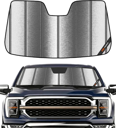Vista 13 de Parasol para Parabrisas Pigenius para Nissan Frontier 2022-2025 - Protección para Ventana Delantera Gris