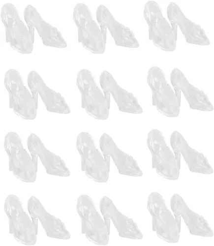 Vista 8 de TOYANDONA 30 pares de zapatos de muñeca, zapatos de tacón alto para muñeca, zapatos de muñeca en miniatura, accesorios de disfraz para niñas, Azul