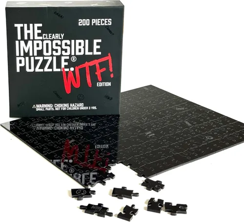 Vista 11 de The Clearly Impossible Puzzle ® - Rompecabezas de 100 piezas - Clear Difficult - Piezas de borde falso - Rompecabezas duro transparente - 100 piezas