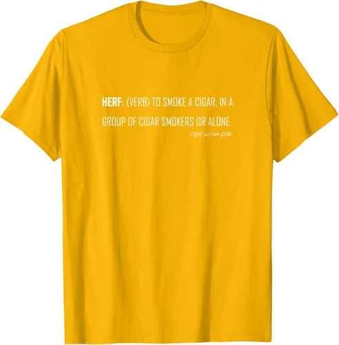 Vista 10 de Herf definition - Camiseta de manga corta, diseño con texto "Cigar Smoker Puff Verb Stogie Habano" Negro