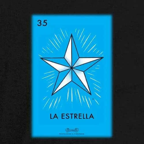 Vista 3 de Pop Threads La Estrella Star Loteria Card Mexican Bingo - Camiseta para niños y niñas