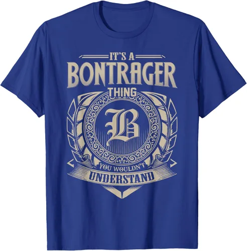 Vista 16 de Camiseta vintage It's A BONTRAGER Thing You Wouldn't Understand Name, Negro