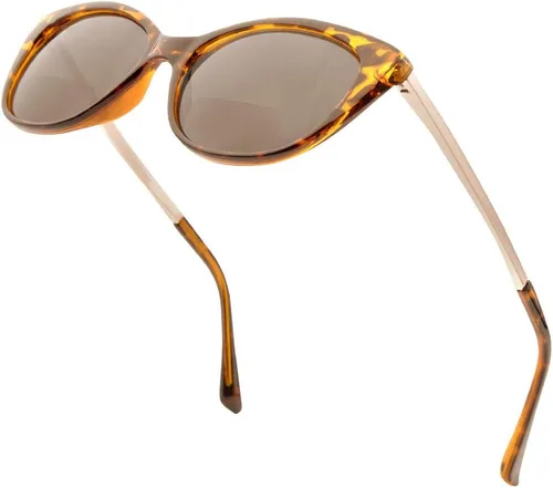 Vista 7 de VITENZI Gafas de sol con lectores para mujer, lentes de sol de lectura tintadas, Verona
