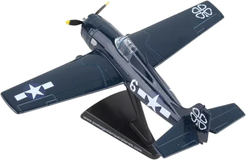 Vista 5 de Daron Sello postal PS5351-3 F4F Wildcat USN USS Petrof Bat #6 1/87 Escala Diecast Display Modelo con soporte