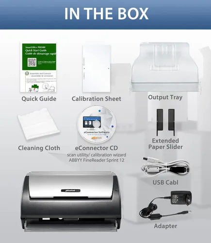 Vista 5 de Plustek PSD300 Plus Escáner de documentos Software Support Directly scan to Cloud, SharePoint, Office 365 and Built-in Barcode Recognition Function