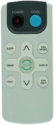 Vista 2 de Mando a distancia para Black+ Decker BWAC06WT BWAC08WT BWAC10WT BWAC12WT Split Aire Acondicionado