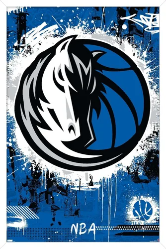 Vista 13 de Trends International NBA Dallas Mavericks - Póster de pared con logotipo Maximalist 23