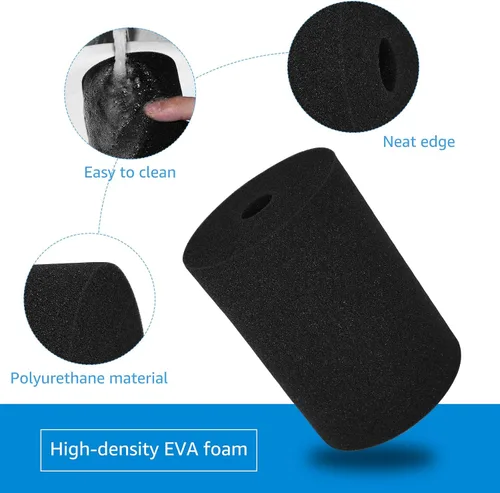 Vista 3 de LANIAKEA Espuma para voltear tazas, 12 piezas de insertos de espuma para manualidades de vasos de 10 a 40 onzas, insertos de girador de vaso negro