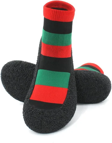 Vista 4 de Zapatos tipo calcetín descalzos para mujer y hombre, para deportes acuáticos, yoga, saltar, playa, caminar, fitness, calzado jamaicano, rasta, afro