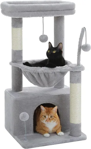 Vista 8 de PEQULTI Árbol para Gatos Torre de Gatos para Gatos Grandes con Postes de Rascar Cubiertos de Sisal y Reposo Extra Grande para Gatos