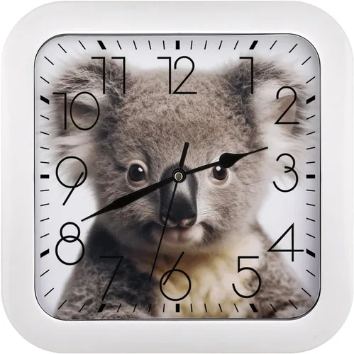 Vista 14 de 10" Square Modern Wall Clock,Art Chicken Animal Painting Print Kitchen Clocks Wall Battery Operated,Silent Non Ticking Unique Funny Cute Wall Clock