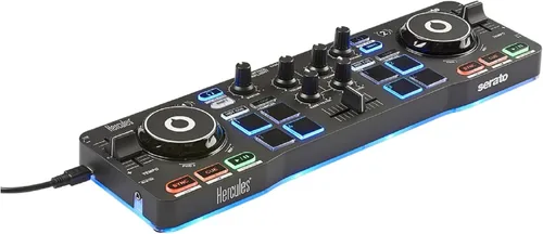 Vista 2 de Kit de inicio Hercules DJ con controlador Starlight, altavoces de monitor, auriculares y software Serato DJ Lite Software Serato DJ Lite