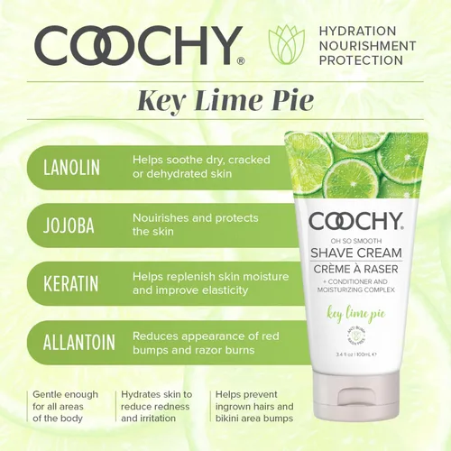 Vista 2 de Coochy Crema de afeitado - Loción hidratante para afeitado - Crema de afeitar íntima suave - Para área del bikini, axilas, piernas y más - Fórmula
