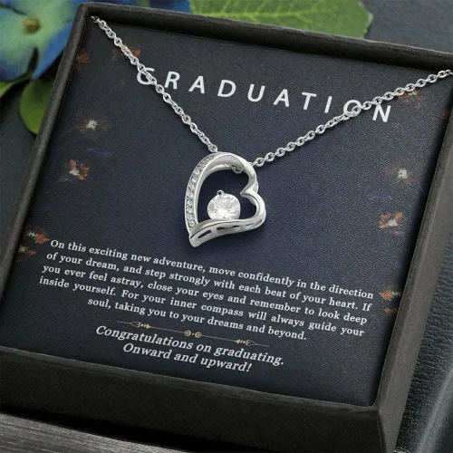 Vista 2 de ZephariO Collar de graduación para ella 2023 - Collar de graduación 2019 para mujer, Cadenas de Plata 925 para mujer, regalos para graduación 2023
