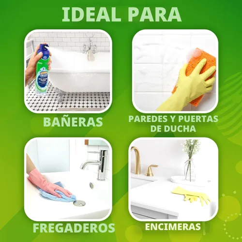 Vista 5 de Scrubbing Bubbles Mega limpiador en aerosol para baño y ducha, aroma a lluvia, 20 oz