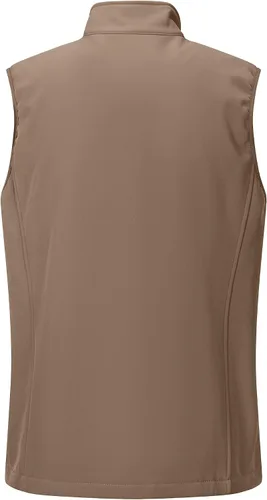 Vista 2 de Outdoor Ventures Chaleco de correr para hombre, ligero, resistente al viento, forro polar, sin mangas, para golf