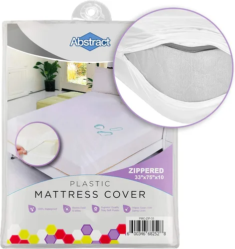 Vista 7 de Abstract Funda de colchón impermeable – Sábana protectora de plástico de vinilo resistente con cremallera, PVC de 3.53 oz/m², calidad duradera