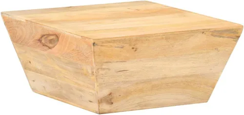 Vista 7 de Mesa auxiliar, mesa de centro de tronco, mesa de centro de granja adecuada para sala de estar, oficina, balcón, estudio, sala de estar familiar