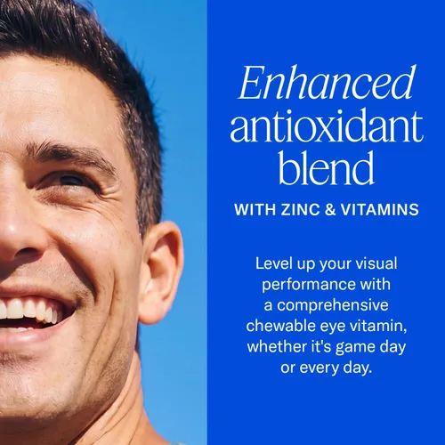 Vista 3 de EyePromise Vizual Edge Chew Performance - Vitamina para los ojos con certificación NSF para el deporte y la vitamina oficial para los ojos