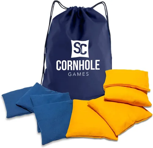 Vista 7 de Bolsas de cornhole resistentes al clima (juego de 8) - Tamaño/peso profesional de regulación (16 oz) - Uso en tableros de cornhole profesionales