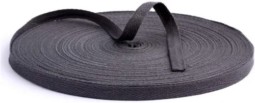 Vista 10 de Cinta de sarga de algodón de 54 yardas de 3/8 pulgadas de ancho (0.394 in) de ancho, cinta de sarga en espiga para manualidades, costura, ropa