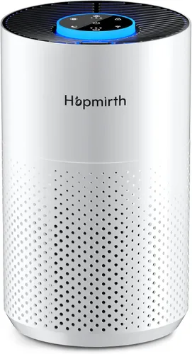 Vista 10 de Purificadores de aire mejorados para dormitorio y hogar con filtro HEPA H14, cubre hasta 1280 pies cuadrados, entrada de aire de 360°, purificador