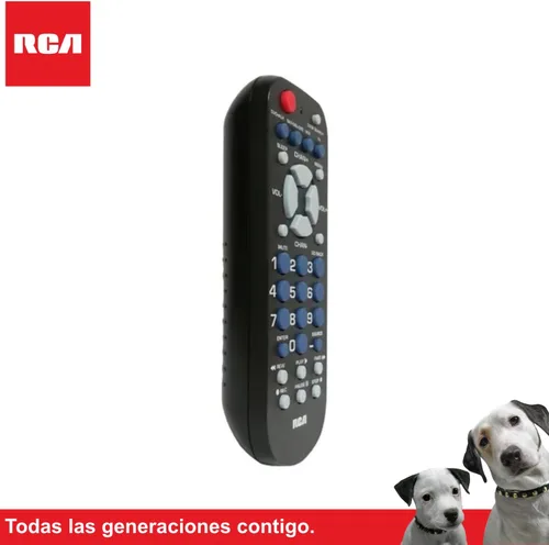 Vista 3 de RCA mando a distancia universal tamaño de la palma 4-Dispositivo Negro