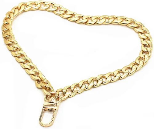 Vista 7 de WEICHUAN Cadena plana de hierro DIY de 8" - Correa de muñeca Cadena de muñeca Correas de bolso Cadenas de bolso Accesorios (Bronce) Correa