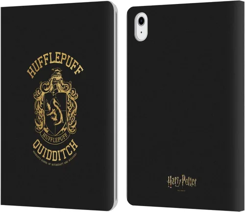 Vista 10 de Head Case Designs Funda de piel con licencia oficial de Harry Potter Gryffindor Quidditch Deathly Hallows X compatible con Apple iPad Air 2020/2022