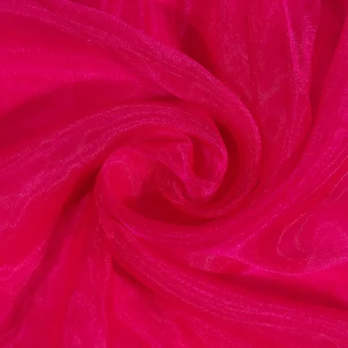 Vista 13 de Fynite Tela de organza rosa bebé por yarda 1 yarda de largo 44" de ancho Organza sedoso nupcial para vestido de novia DIY, manualidades